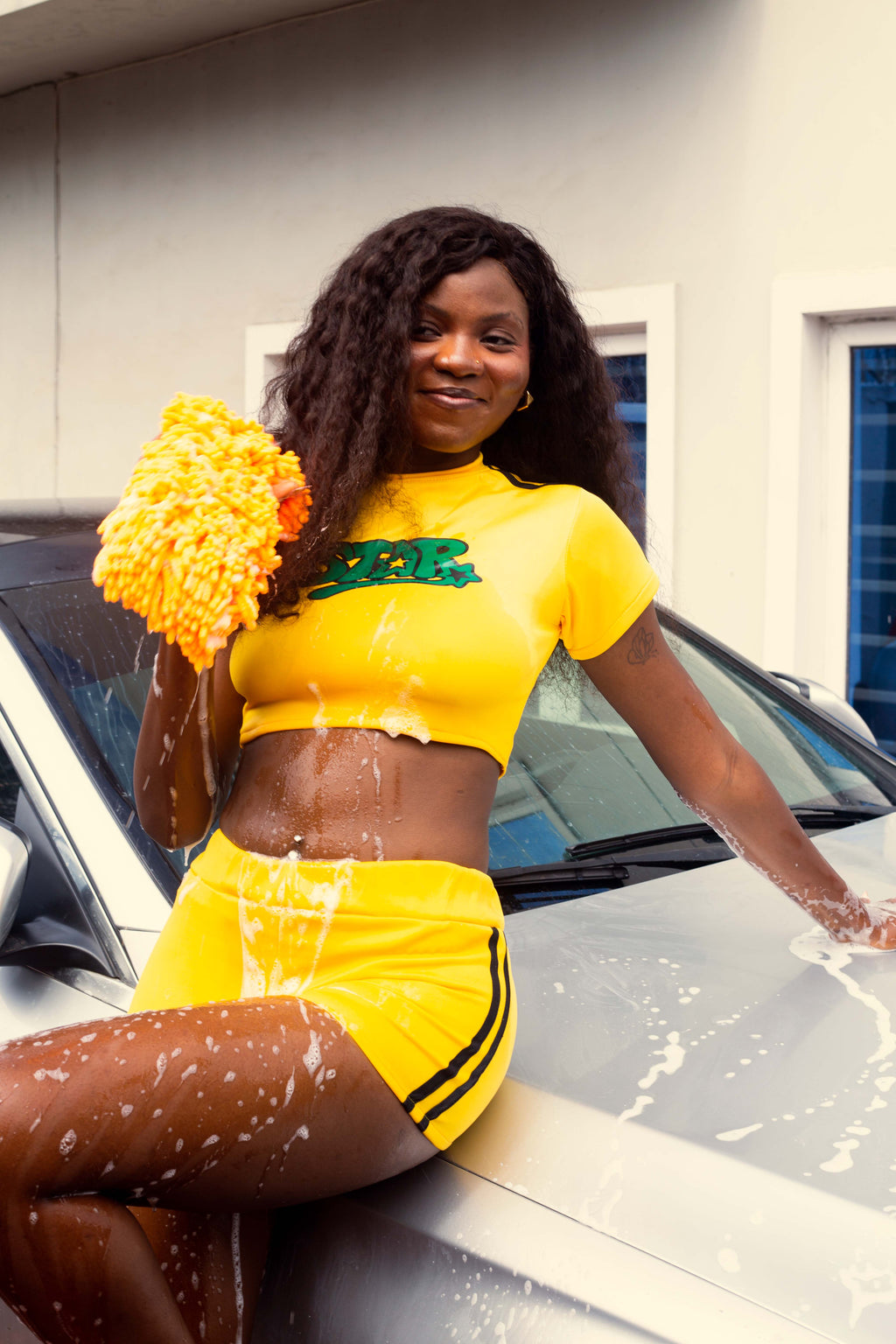 STAR LUXURY TWO PIECE SET(YELLOW)