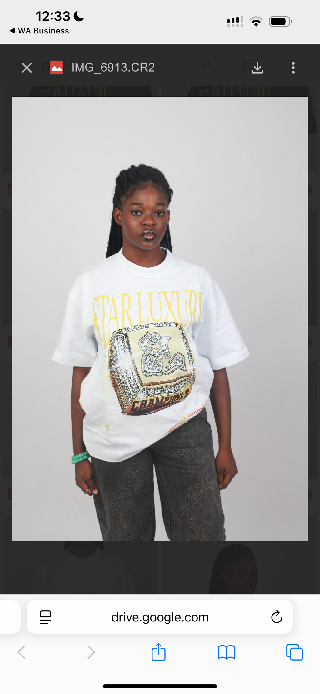 CHAMPIONS RING TEE WHITE