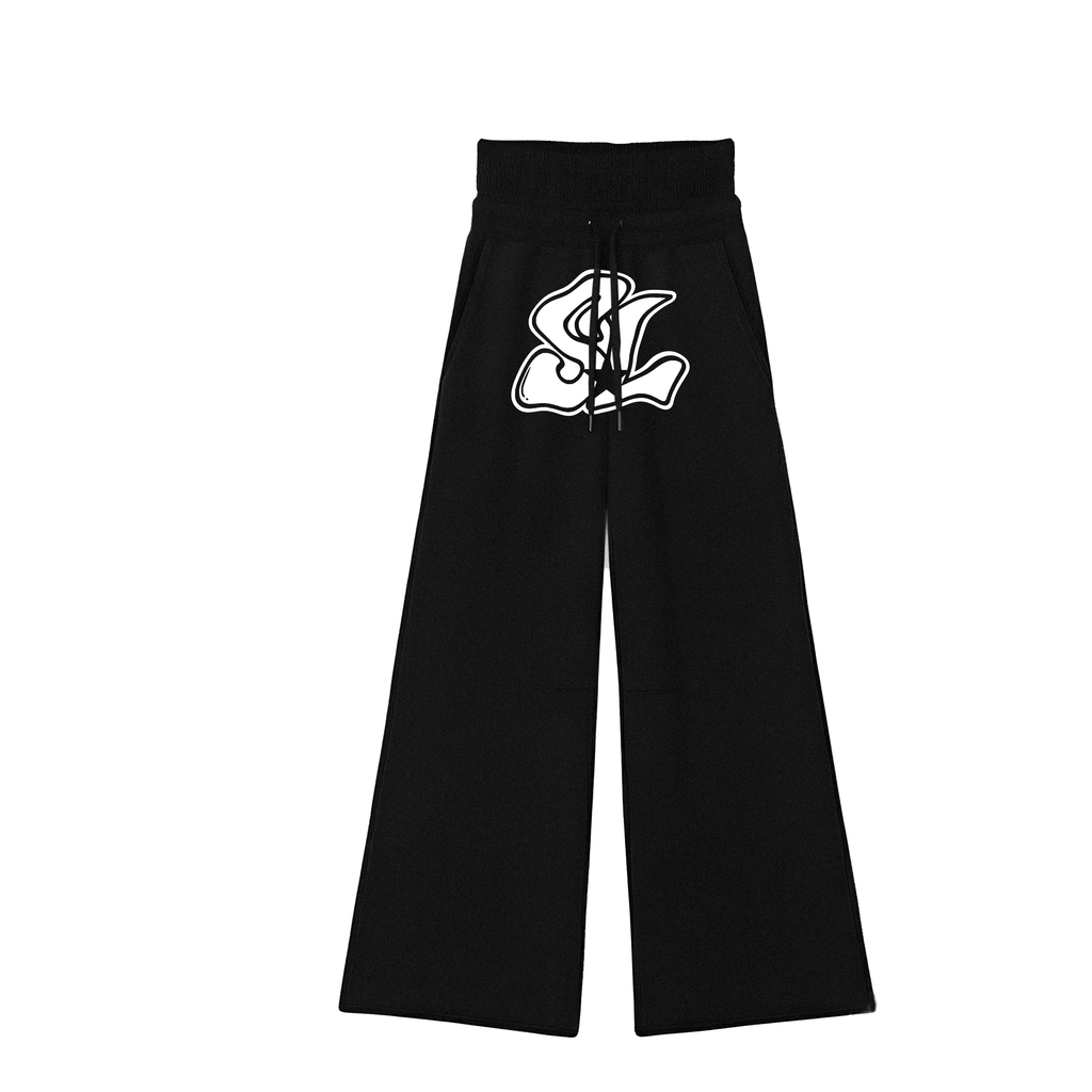 STAR LUXURY ZIPPER HOODIE SET(BLACK)